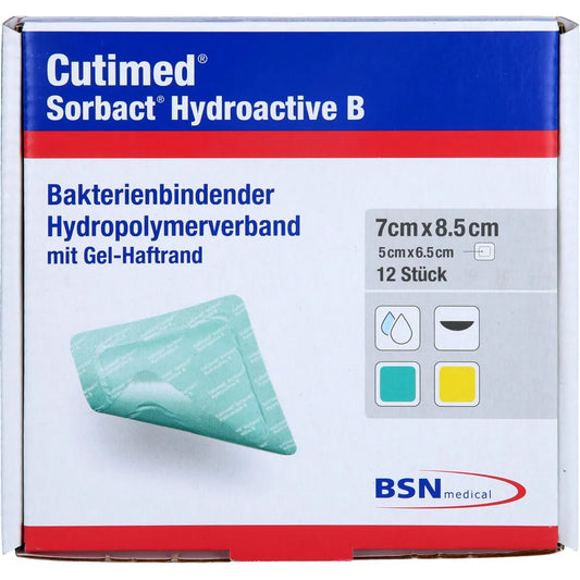 APOSITO ANTIMICROBIANO ABSORBENTE DE HIDROPOLÍMERO EN GEL - CUTIMED SORBACT HYDROACTIVE B